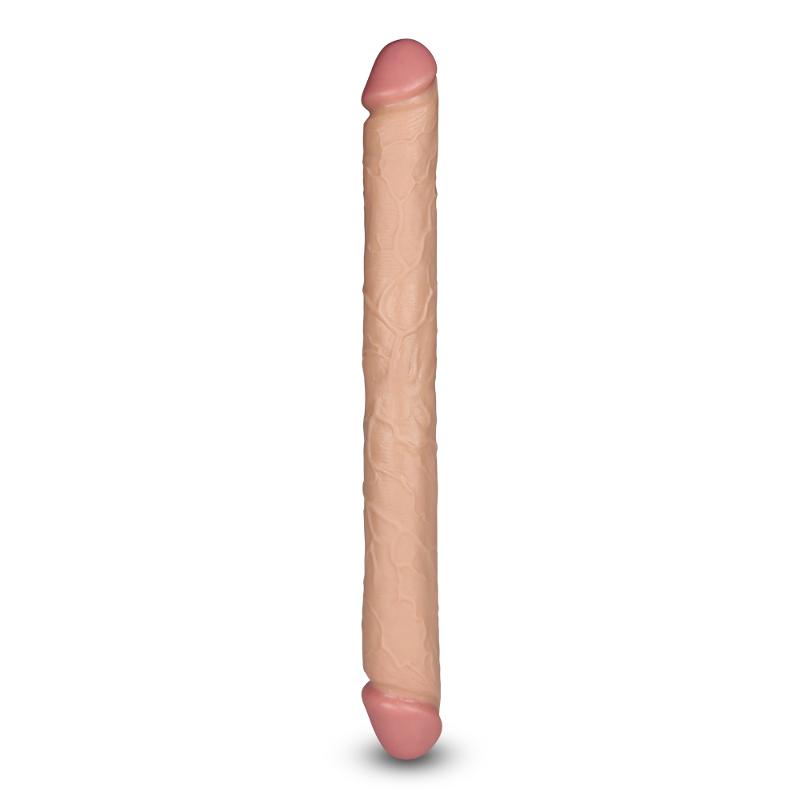 Двосторонній фалоімітатор - King-Sized Realistic Slim Ultra Double Dildo 17"