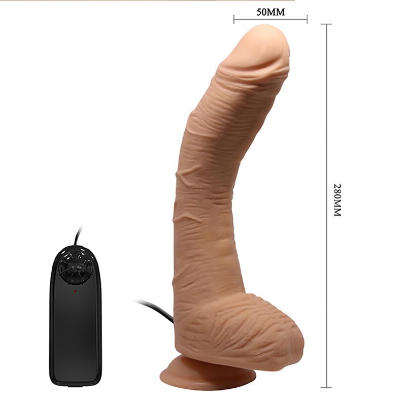 Вібратор - Beautiful Encounter Alex Vibrating Dildo Flesh