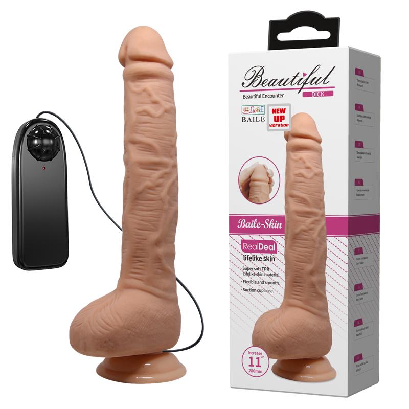 Вібратор - Beautiful Encounter Dick Vibrator Flesh - зображення 1