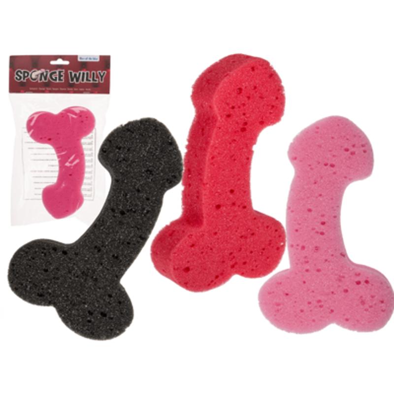 Губка для ванни Sponge Willy Red, 19 см
