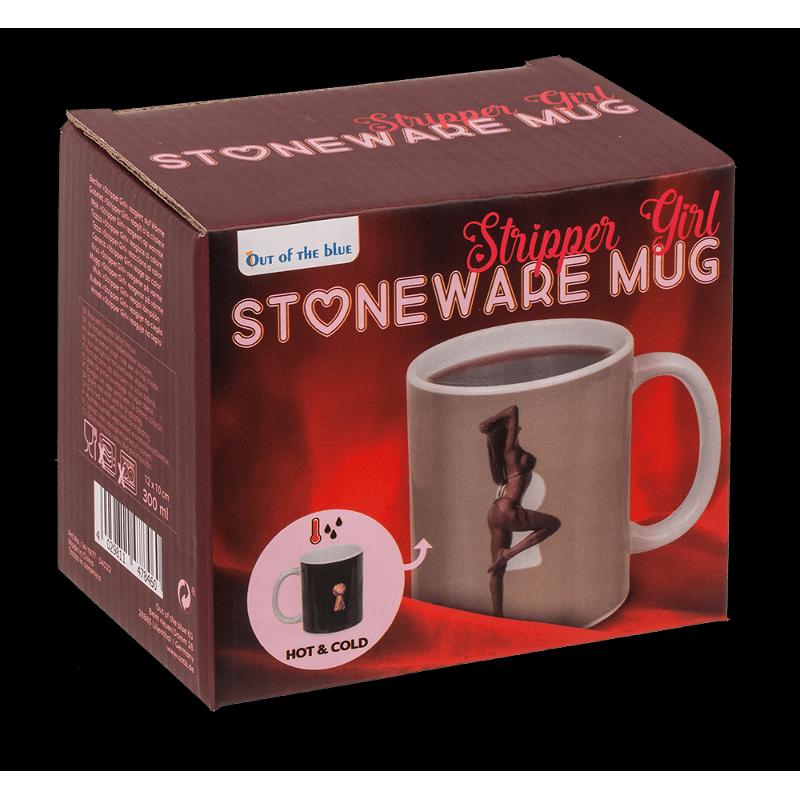 Чашка з термоефектом Stoneware Mug Stripper Girl, 300 мл