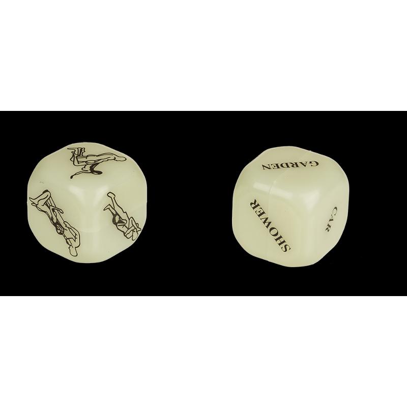 Неонові кубики Sex Dice Kamasutra, 2 шт.