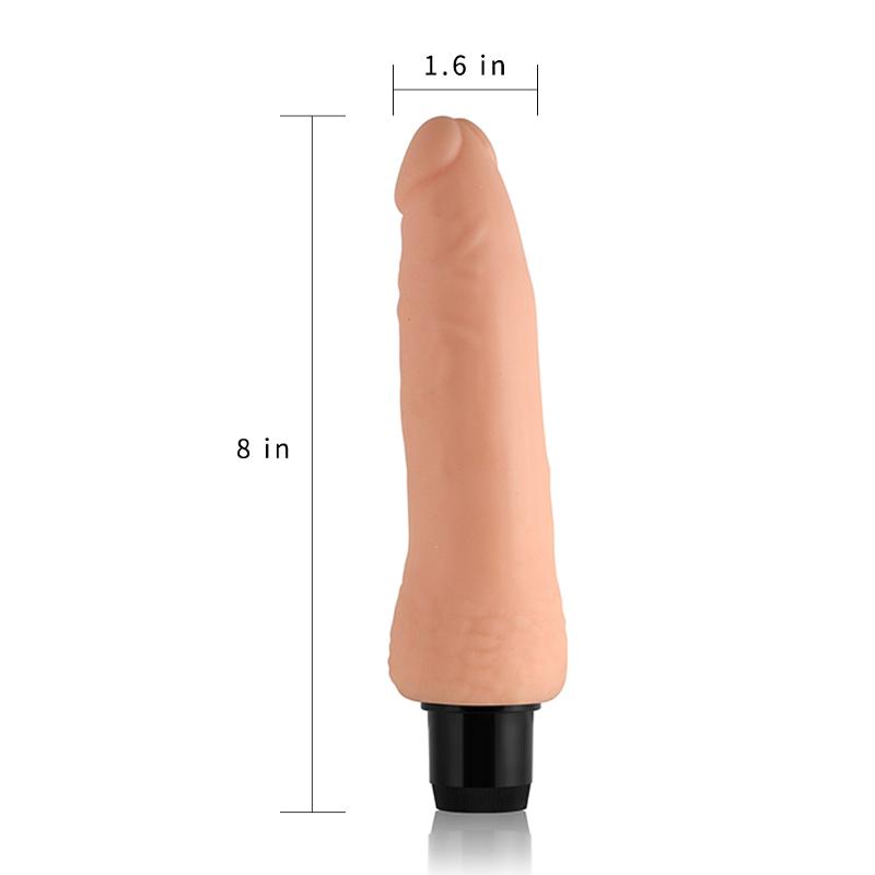 Реалістичний вібратор - Xtreme Feel Vibrator Flesh 8"