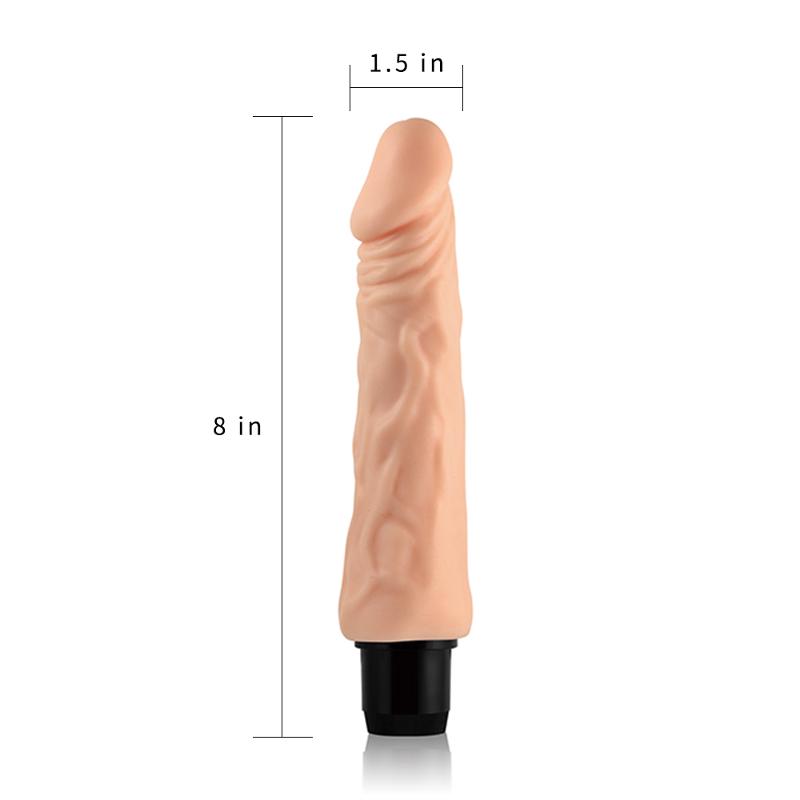 Реалістичний вібратор - Xtreme Feel Vibrator Flesh 8"