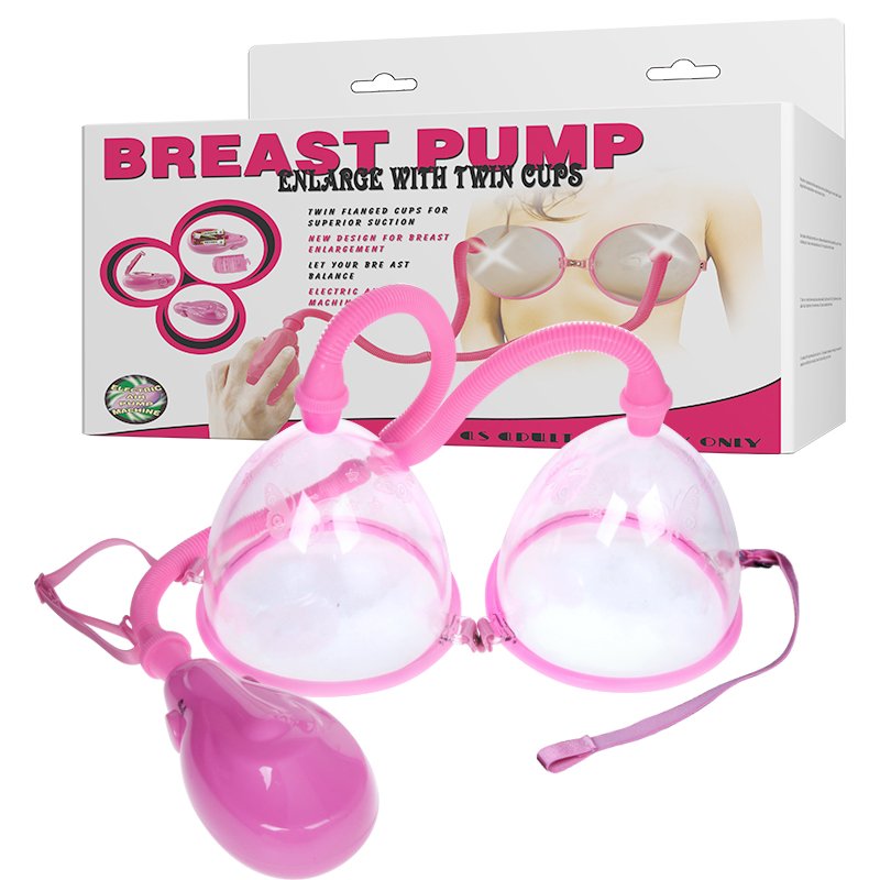 Вакуумна помпа для грудей - Breast Pump Enlarge With Twin Cups Vibrating - зображення 1