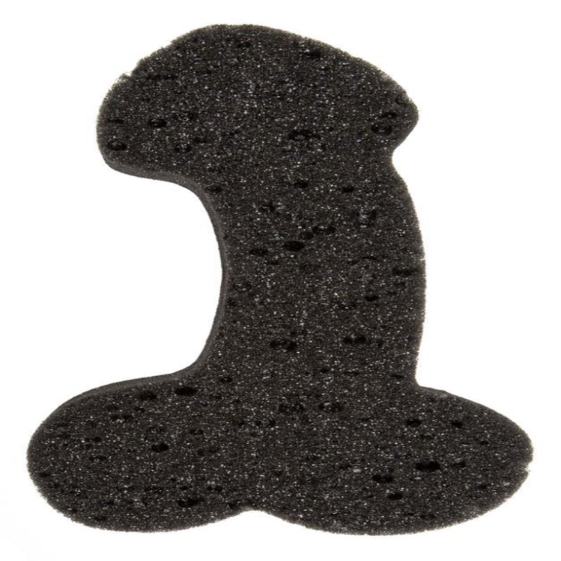 Губка для ванни Sponge Willy Black, 19 см - зображення 1