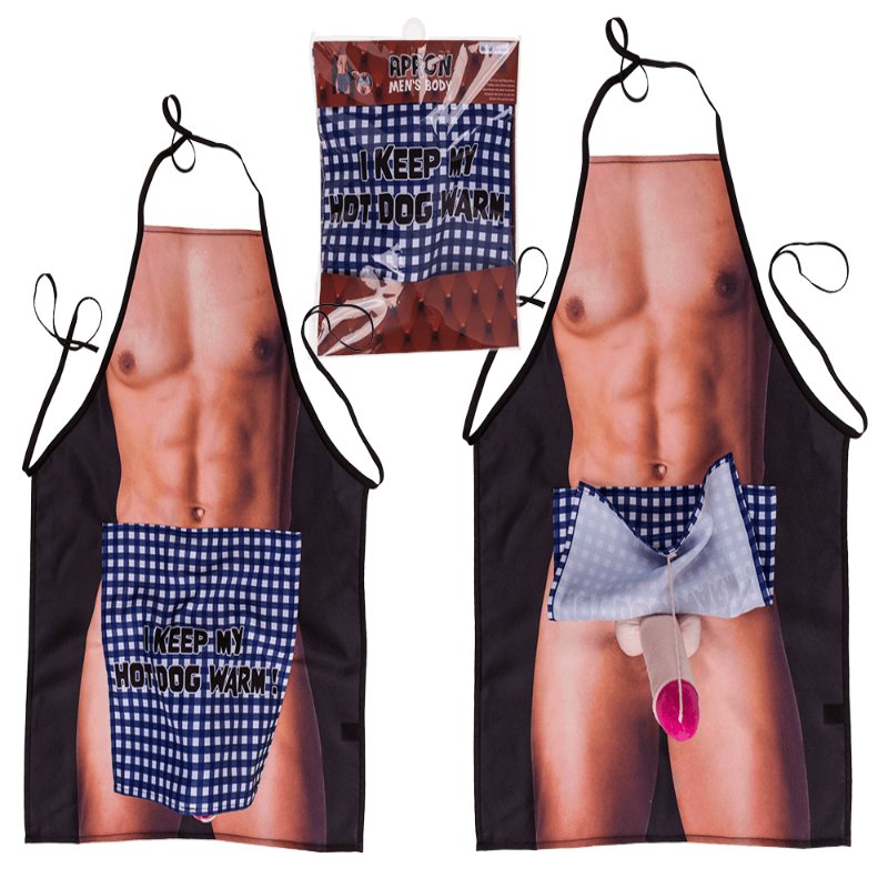 Кухонний фартух з плюшевим пенісом Kitchen Apron Men Body - зображення 1