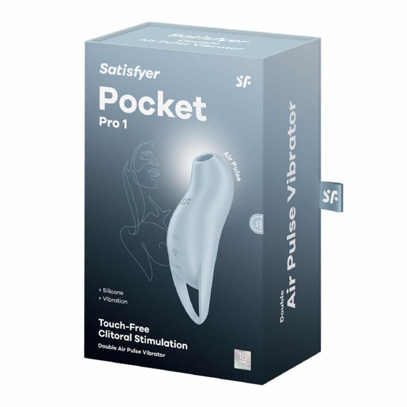 Вакуумний стимулятор - Satisfyer Pocket Pro 1 Blue