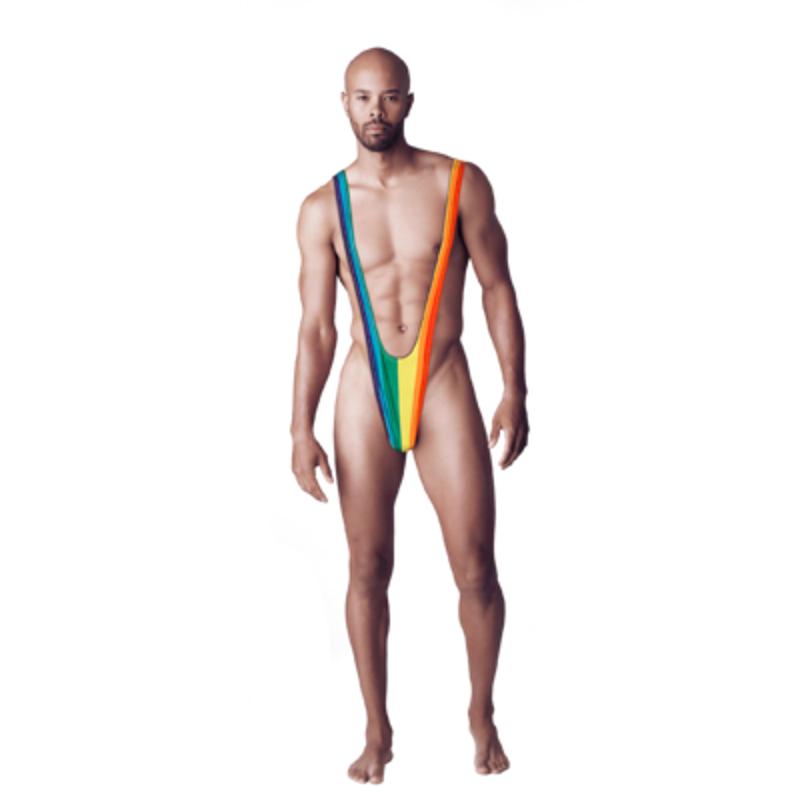 Чоловічі стрінги - Rainbow Mankini One Size