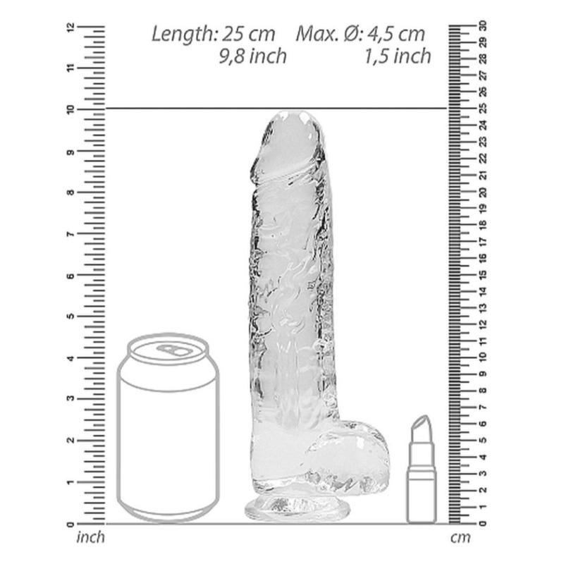 Фалоімітатор - Realrock Dildo 9" Transparent