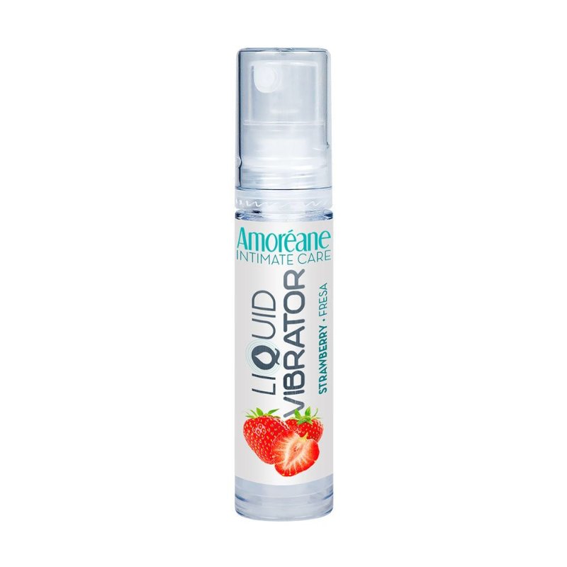 Рідкий вібратор - Amoreane Strawberry, 10 мл - зображення 1