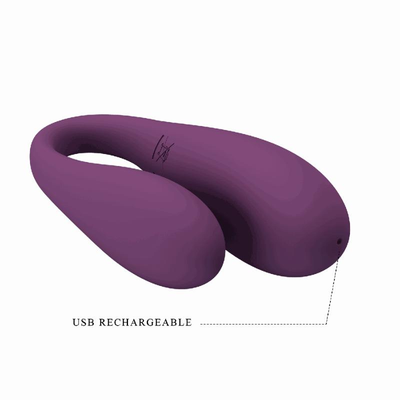 Вібратор - Pretty Love August Stimulator Dark Purple (App)