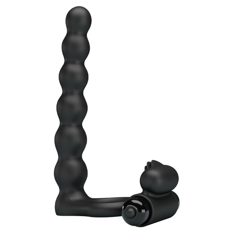 Кільце-насадка для подвійного проникнення - Pretty Love Hercules Penis Sheath III Black