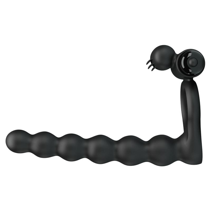 Кільце-насадка для подвійного проникнення - Pretty Love Hercules Penis Sheath III Black