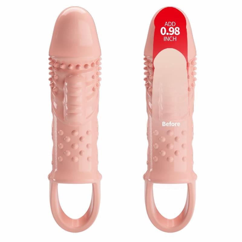 Насадка на член - Pretty Love Cecelia Vibrating Penis Sleeve Flesh
