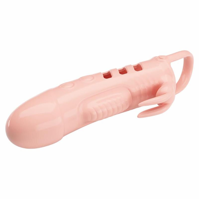 Насадка на член - Pretty Love Sloane Vibrating Penis Sleeve Flesh