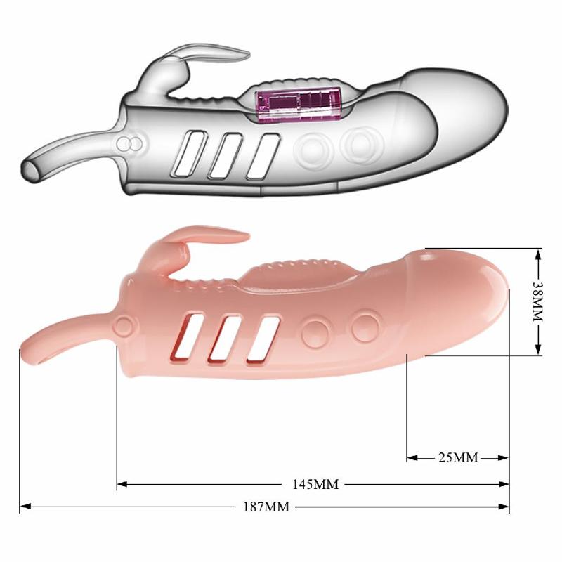 Насадка на член - Pretty Love Sloane Vibrating Penis Sleeve Flesh