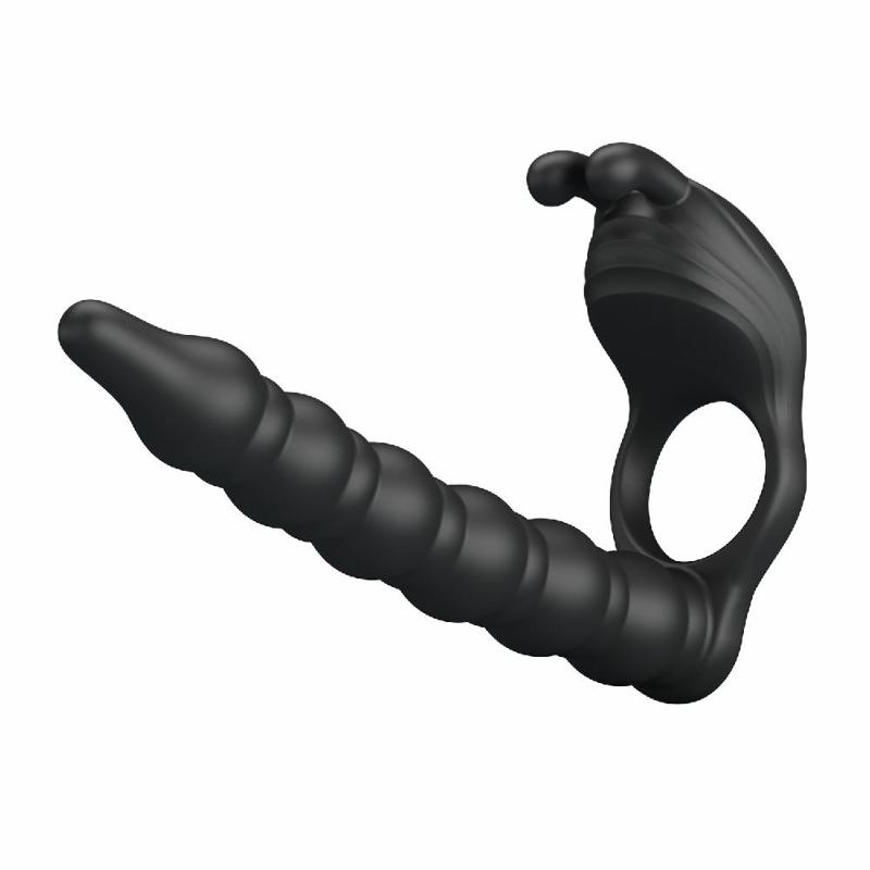 Кільце-насадка для подвійного проникнення - Pretty Love Blackney Vibrating Enhacer Black