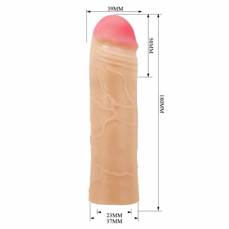 Насадка на член - Pretty Love Chane Penis Extender +2" Flesh