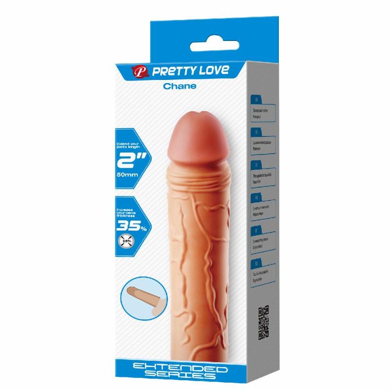 Насадка на член - Pretty Love Chane Penis Extender +2" Flesh