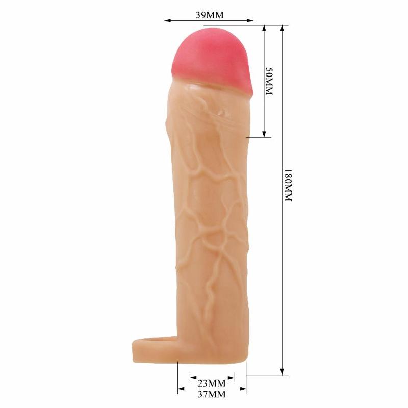 Насадка на член - Pretty Love Hani Penis Extender +2" Flesh