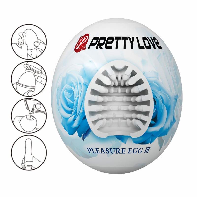 Мастурбатор - Pretty Love Pleasure Egg Masturbator White