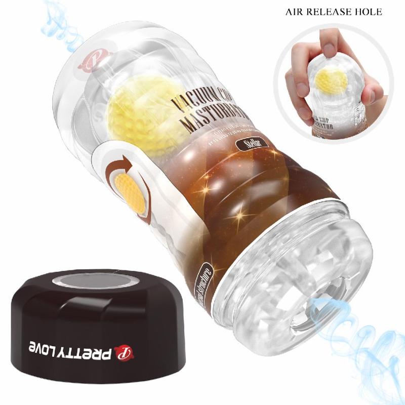 Мастурбатор - Pretty Love Vacuum Cup Masturbator Stellar Yellow