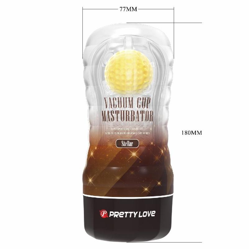 Мастурбатор - Pretty Love Vacuum Cup Masturbator Stellar Yellow
