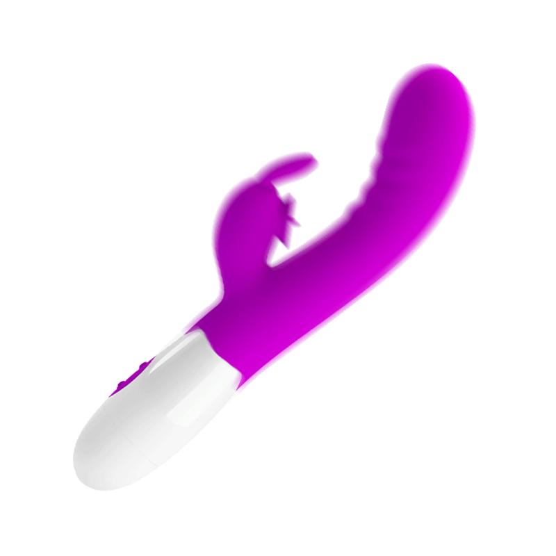 Вібратор - Pretty Love Cerberus Licking Vibrator Purple