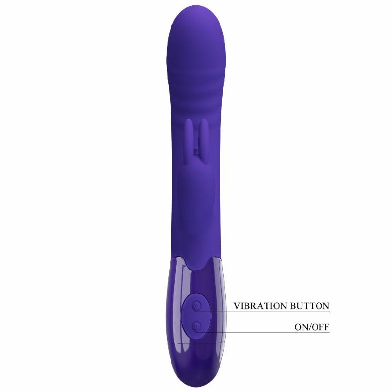 Вібратор - Pretty Love Cerberus Licking Vibrator Blue