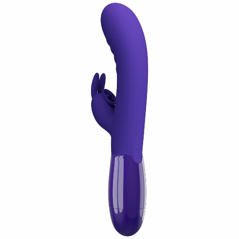 Вібратор - Pretty Love Cerberus Licking Vibrator Blue