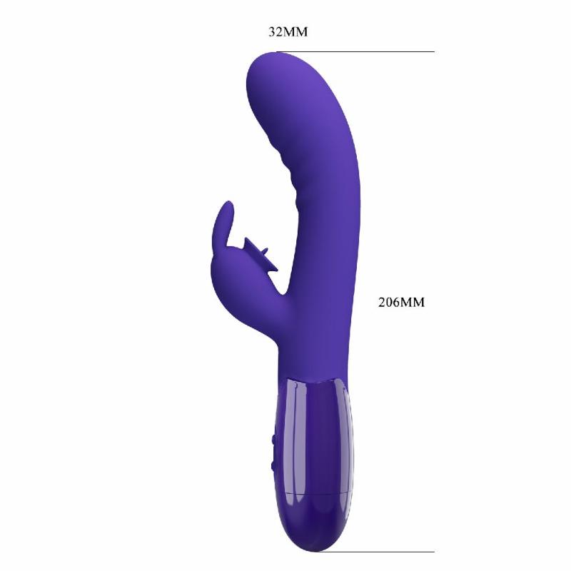 Вібратор - Pretty Love Cerberus Licking Vibrator Blue