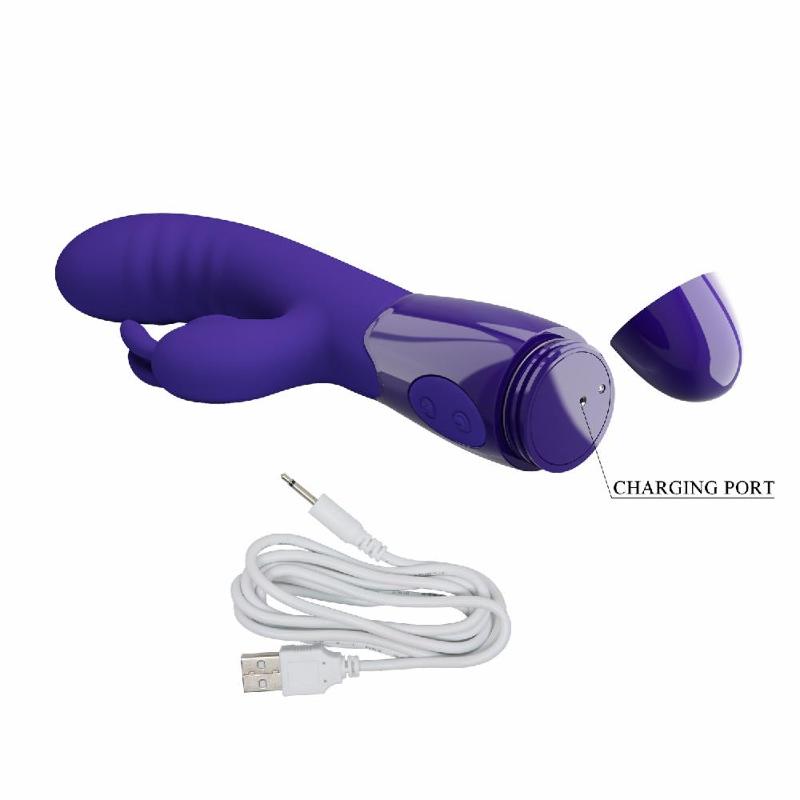 Вібратор - Pretty Love Cerberus Licking Vibrator Blue