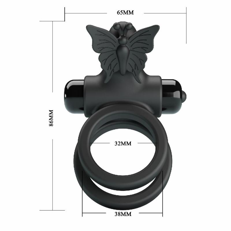 Ерекційне кільце - Pretty Love Passionate Ring IX Black