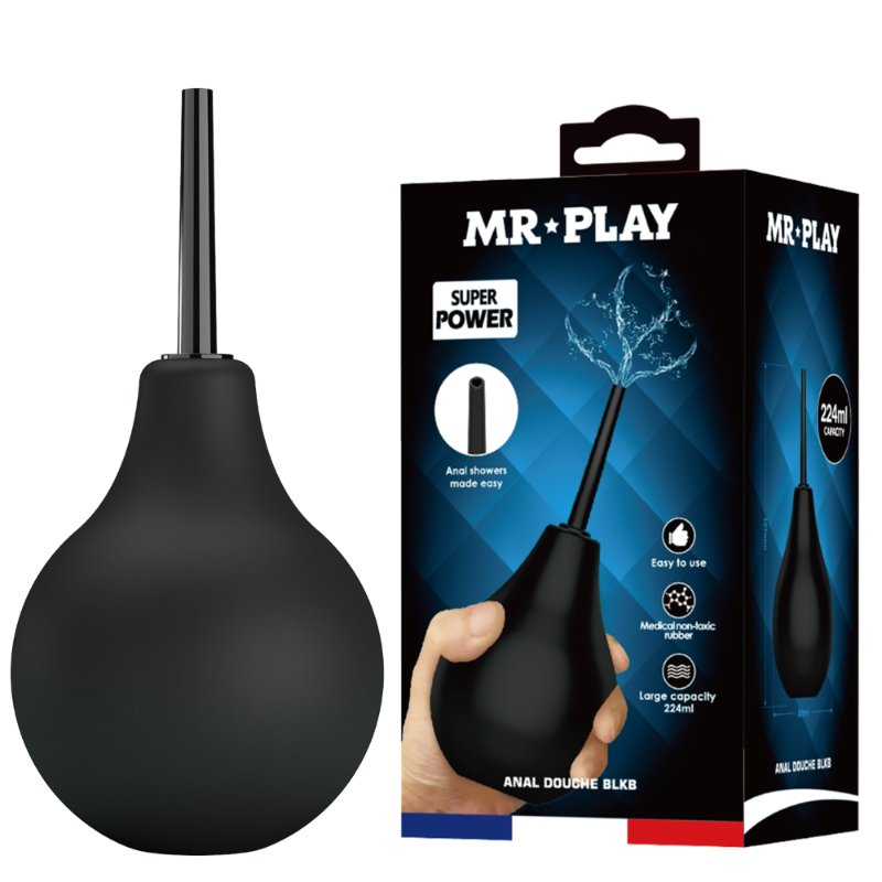 Анальний душ - Mr.Play Anal Douche Blkc Black - зображення 1