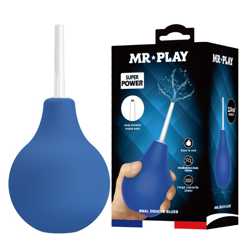 Анальний душ - Mr.Play Anal Douche Blueb Blue - зображення 1