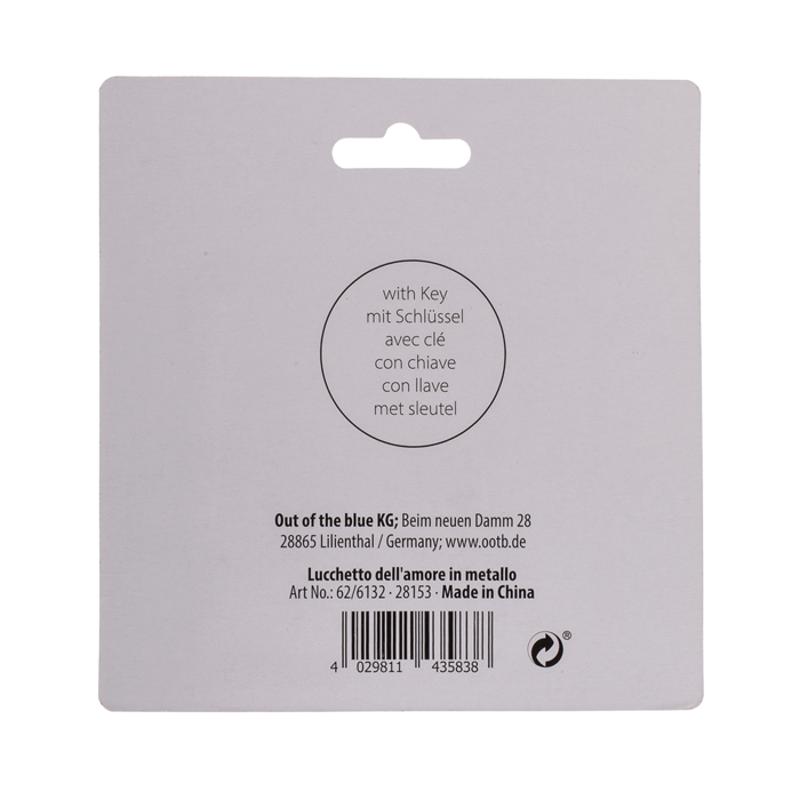 Металеві замочки з ключиком Love Lock, 4,7 см і 5 см