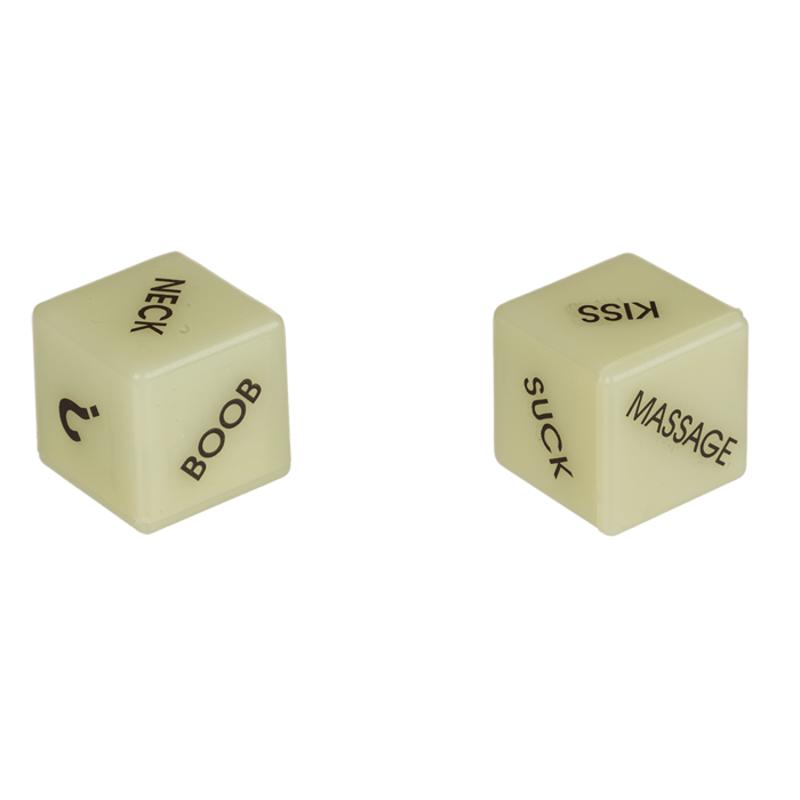 Неонові кубики Love Dice Glow In The Dark, 2 шт.