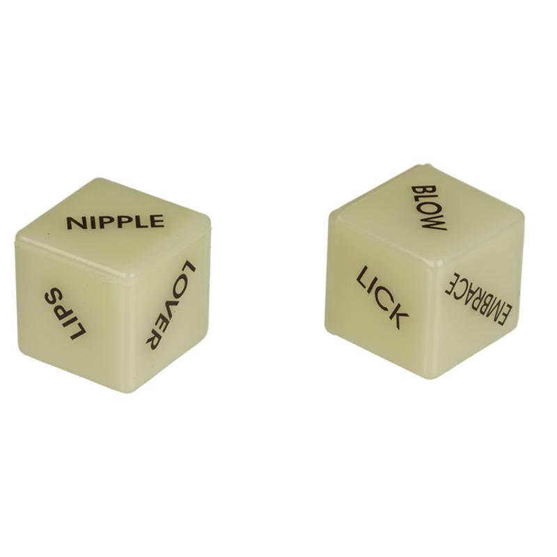 Неонові кубики Love Dice Glow In The Dark, 2 шт.