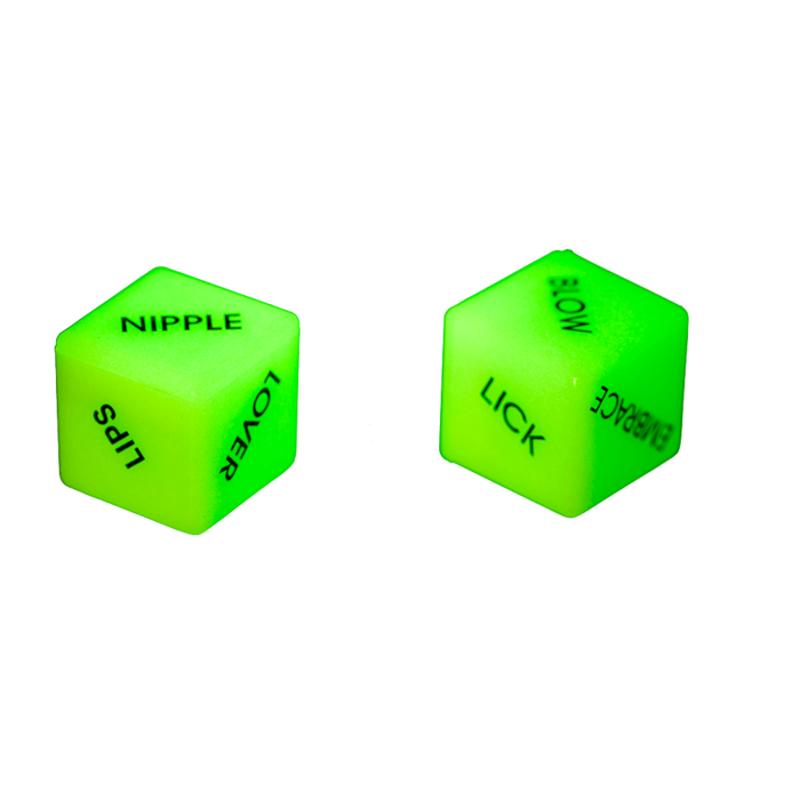 Неонові кубики Love Dice Glow In The Dark, 2 шт.