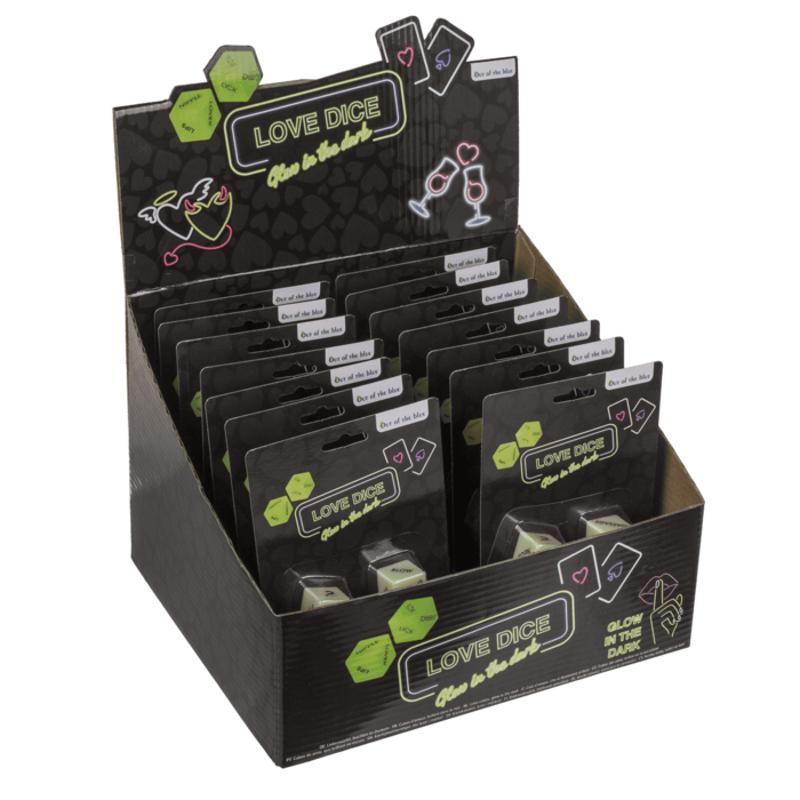 Неонові кубики Love Dice Glow In The Dark, 2 шт.