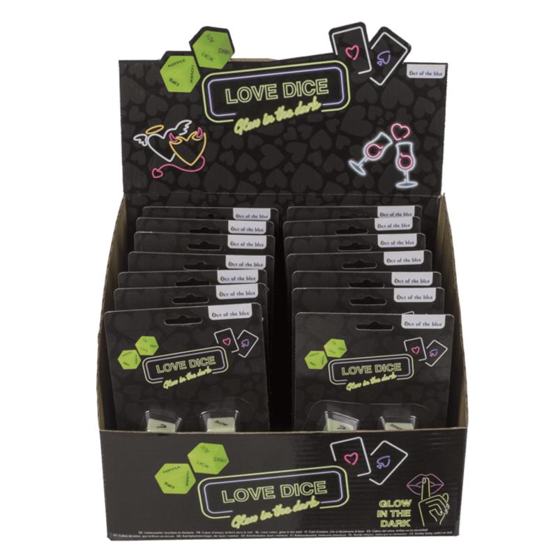 Неонові кубики Love Dice Glow In The Dark, 2 шт.