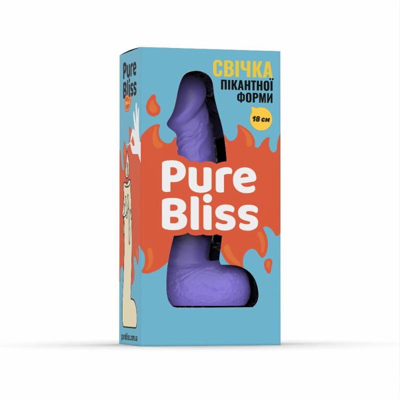 Свічка член Pure Bliss 18 см Violet