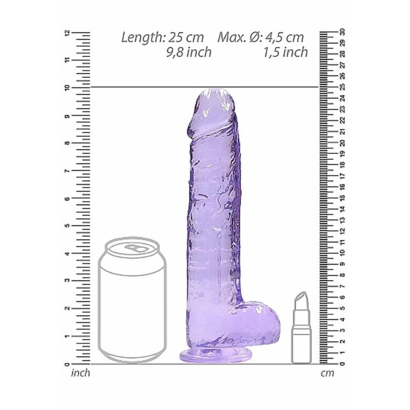 Фалоімітатор - Realrock Dildo 9" Purple