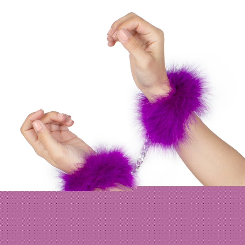 Наручники - Secret Play Feather Handcuffs Purple