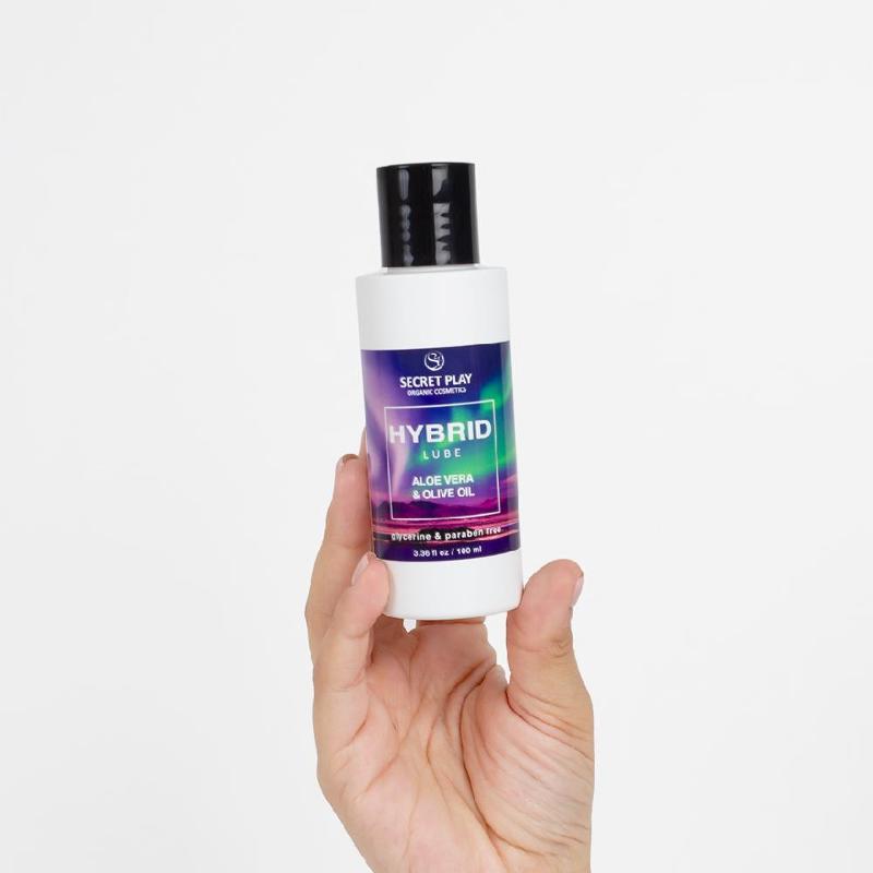 Лубрикант - Secret Play Hybrid Aloe Vera & Olive Oil, 100 мл (09.2026)