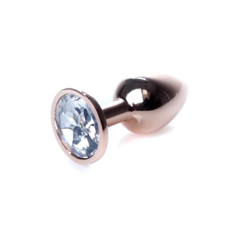 Анальна пробка - Jewellery Red Gold PLUG- Clear