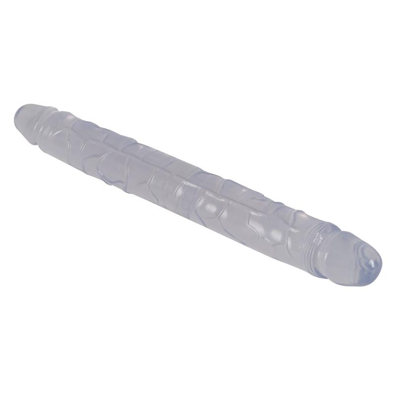 Двосторонній фалоімітатор - Crystal Clear Double Dildo