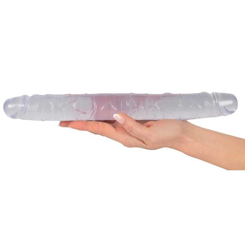 Двосторонній фалоімітатор - Crystal Clear Double Dildo