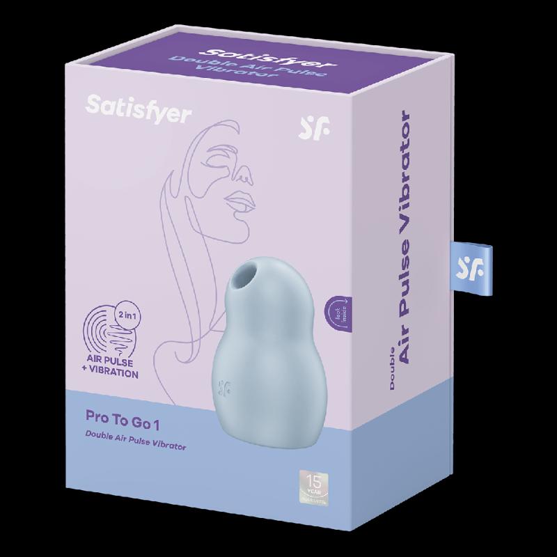 Вакуумний кліторальний стимулятор - Satisfyer Pro To Go 1 Blue